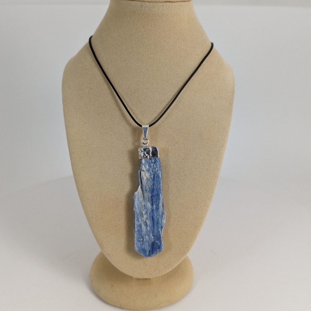 Blue Kyanite necklace, gemstone jewelry, handmade, gift idea, throat chakra